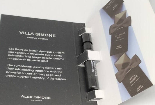 Alex Simone Villa Simone Parfum Absolu 1,2 ml 0,04 fl. onz. muestras oficiales de perfumes