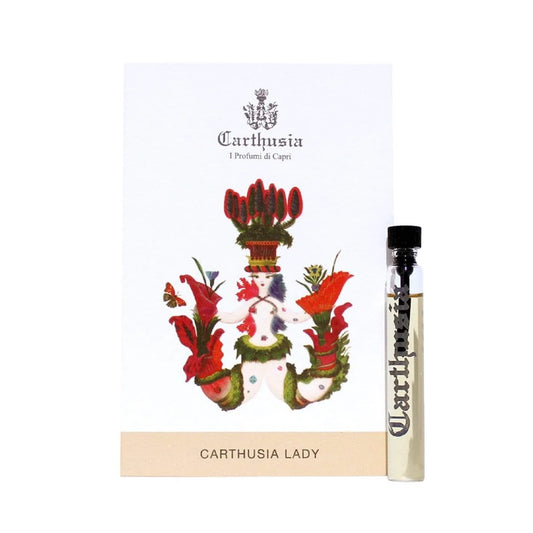 Muestra oficial del perfume Carthusia Carthusia Lady tamaño 2ml 0.06 oz.