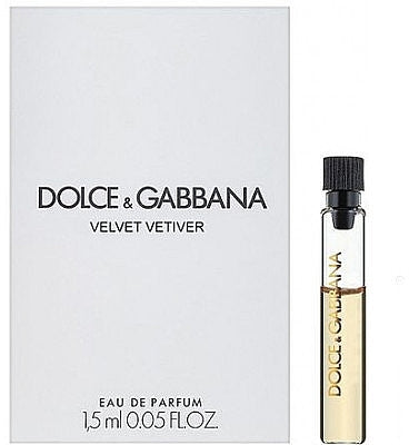 Muestra oficial del perfume Dolce & Gabbana VELVET Vetiver 1,5 ml