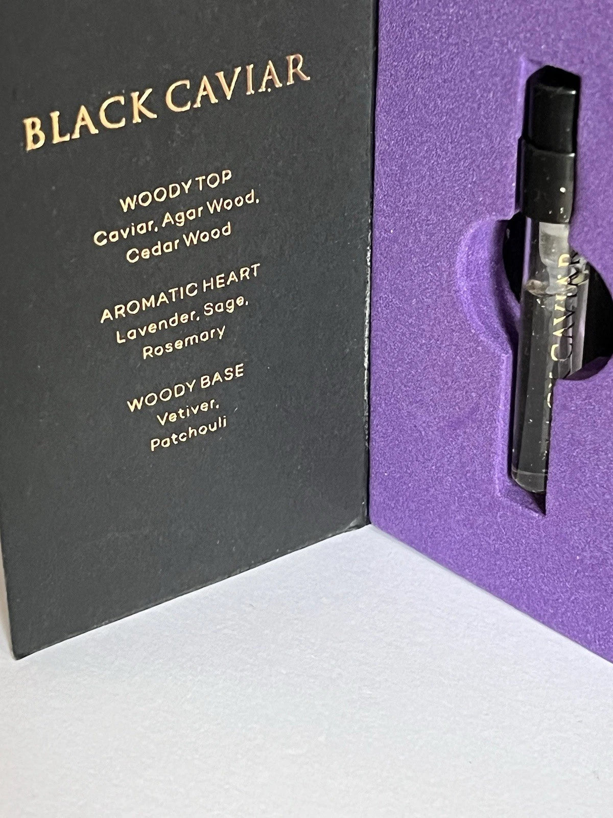 Muestra oficial del perfume Electimuss London Black Caviar 1,5 ml