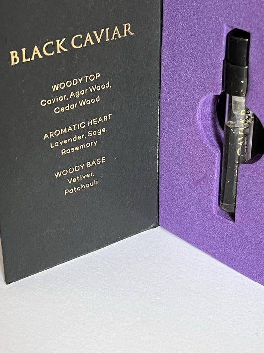Muestra oficial del perfume Electimuss London Black Caviar 1,5 ml