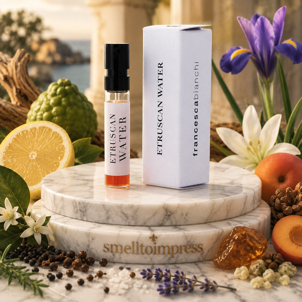 imagen de muestra oficial de perfume Francesca Bianchi Etruscan Water 1,5 ml 0,07 fl. oz