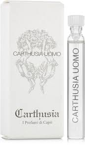 muestra oficial del perfume Carthusia Carthusia Uomo tamaño 2ml 0.06 oz.