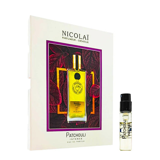Muestras oficiales del perfume de la fragancia Nicolai Patchouli Intense 1,8 ml 0,07 oz.