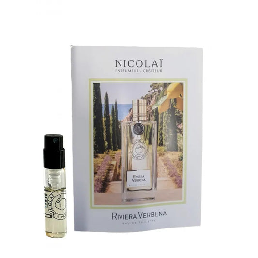 Muestras oficiales del perfume de la fragancia Nicolai Riviera Verbena 1,8 ml 0,07 oz.