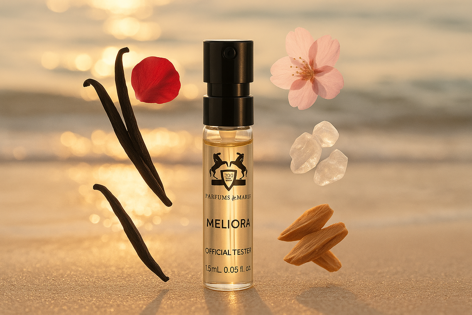 Parfums de Marly Meliora 1,5 ml 0,05 fl.oz. probador de perfume de muestra de perfume oficial Parfums de Marly Meliora 1,5 ml 0,05 fl.oz. probador de perfume de muestra de perfume oficial