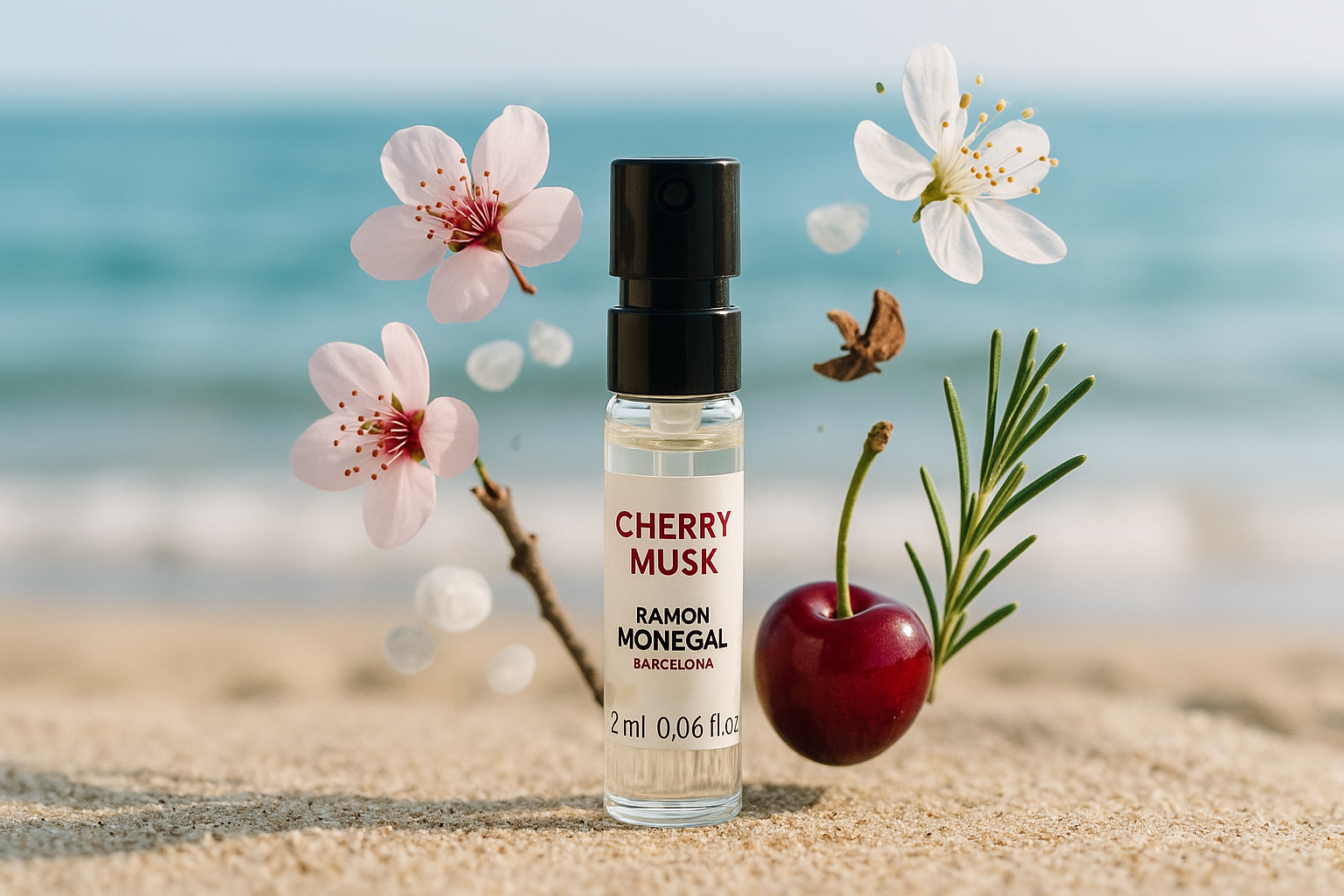 Ramon Monegal Cherry Musk Oficial Perfume Muestra 2ml 0.06 fl.o.z. Perfume tester Ramon Monegal Cherry Musk Oficial Perfume Muestra 2ml 0.06 fl.o.z. Perfume tester