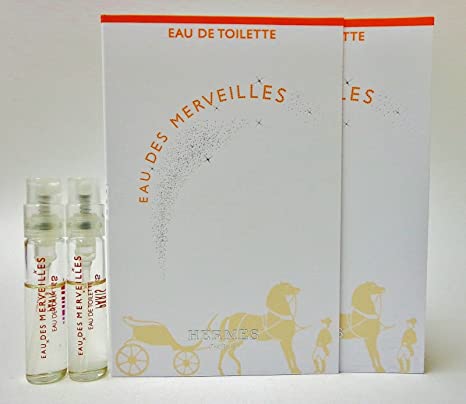 Hermes Eau Des Merveilles 2ml 0.06 fl. onz. muestra oficial de perfume