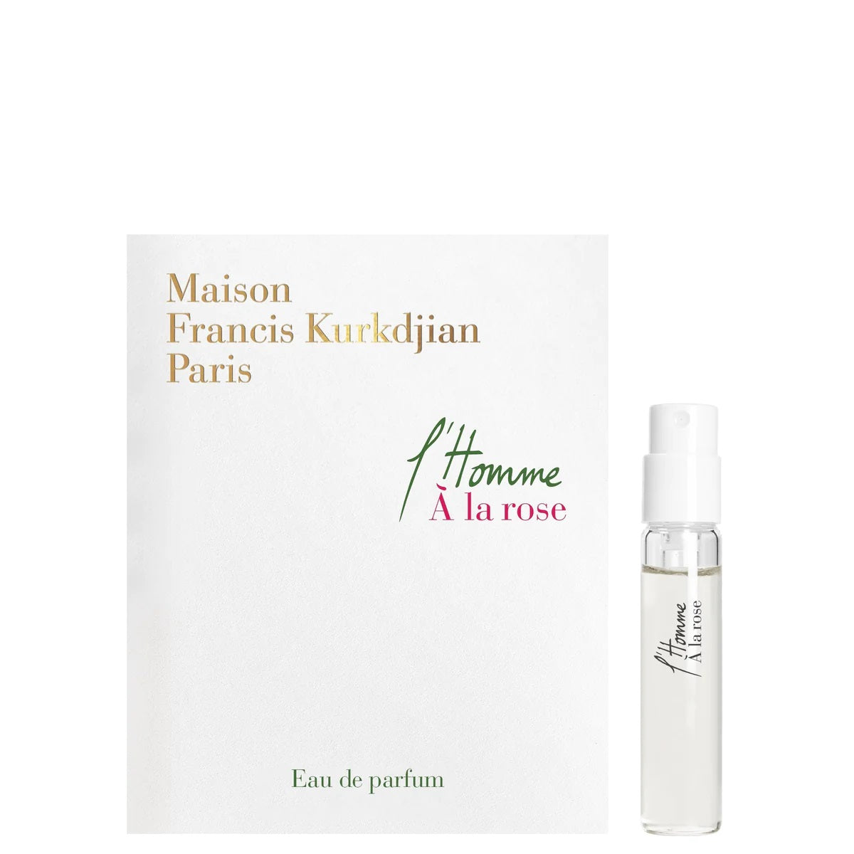 Maison Francis Kurkdjian L'Homme A la Rose 2ml 0.06 fl. onz. muestras de fragancias oficiales