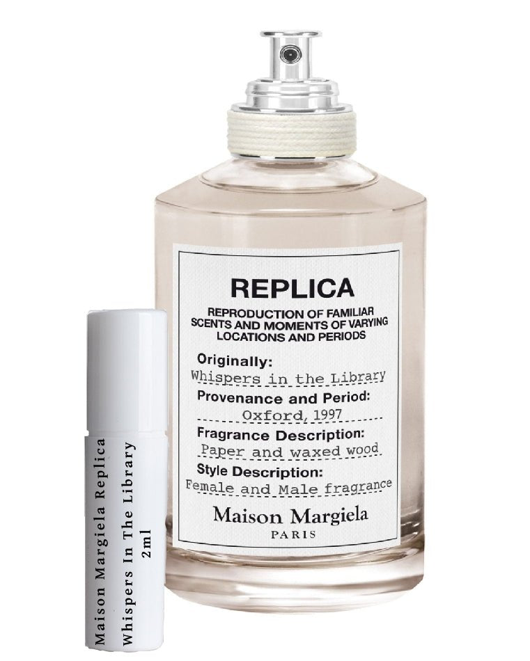 Réplica de Maison Margiela: Susurros en la Biblioteca (muestra de 2 ml)