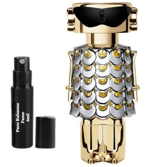 Paco Rabanne Fama 6ml 0.20 fl. onz. parfüm menta, Paco Rabanne Fame 6ml 0.20 fl. onz. campione di profumo, Paco Rabanne Fama 6ml 0.20 fl. onz. amostra de perfume, Paco Rabanne Fame 6ml 0.20 fl. onz. 官方香水样品, Mostră de parfum Paco Rabanne Fame 6ml 0.20