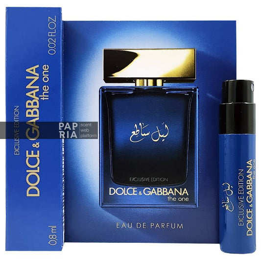 Muestra oficial del perfume Dolce & Gabbana The One Luminous Night 0,8 ml (0,02 fl. oz.)