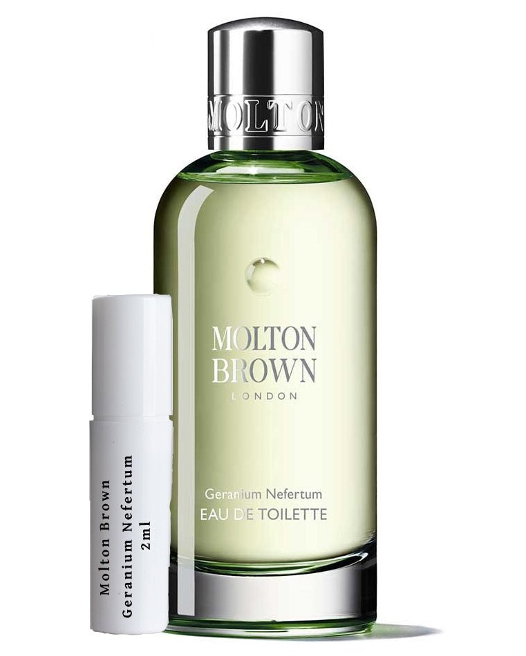 Muestras de geranio nefertum de Molton Brown de 2 ml