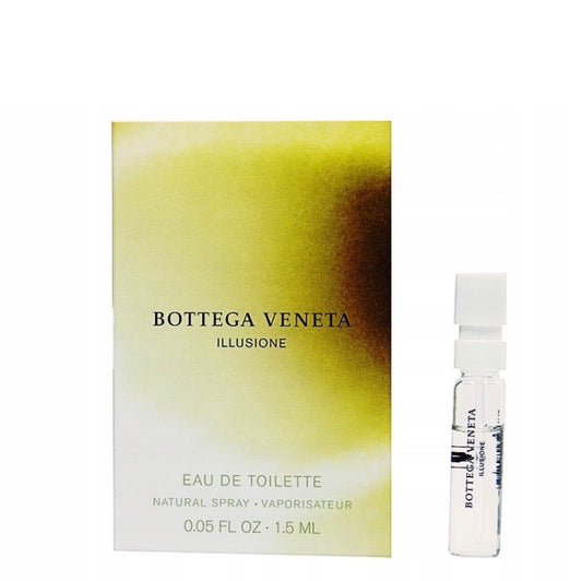Bottega Veneta Illusione Hombres 1,5 ml 0,07 fl. onz. muestra oficial de perfume, Bottega Veneta Illusione Men 1,5 ml 0,07 fl. onz. muestra oficial de fragancia