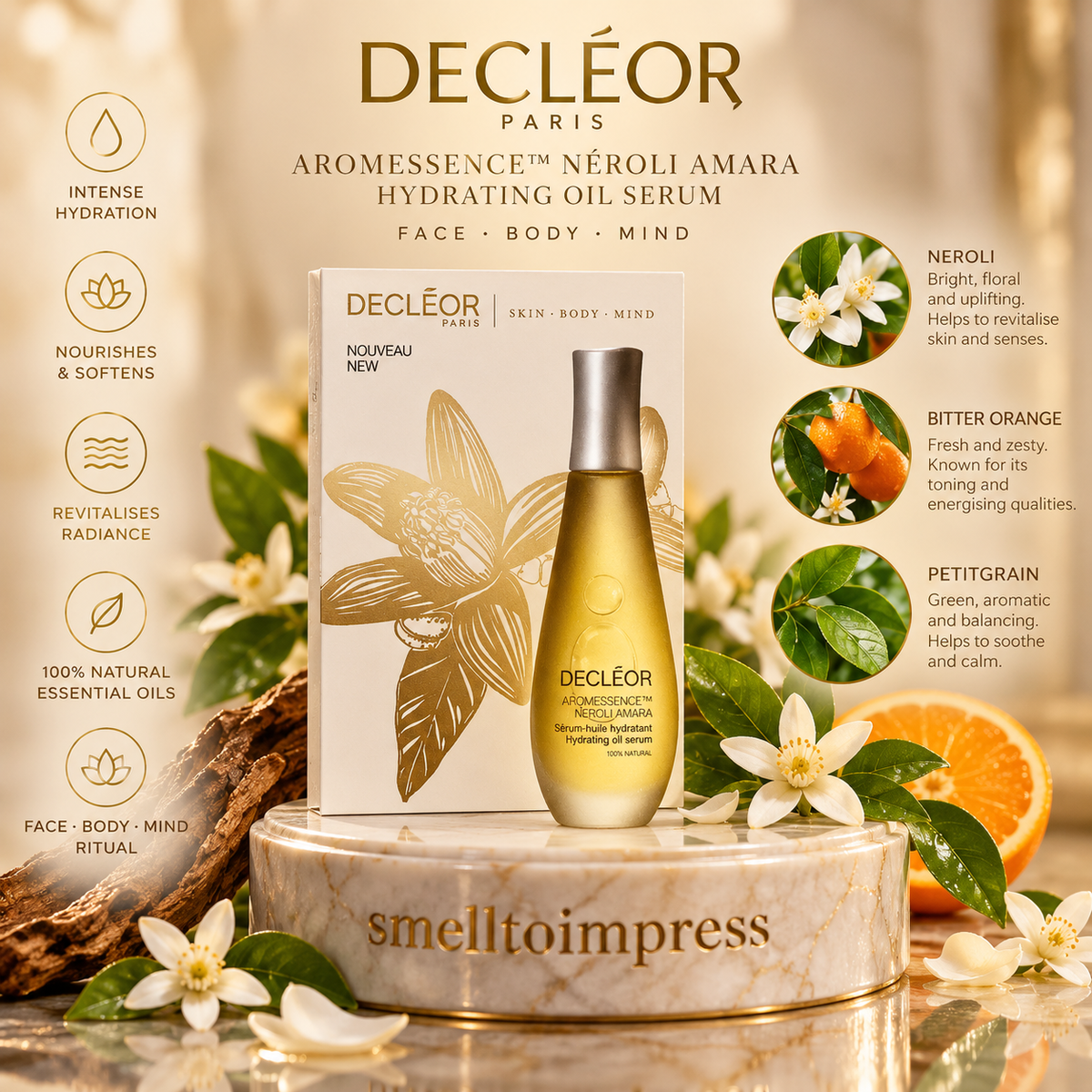 imagen de muestra de 1 ml de Decléor Aromessence Néroli Amara Hydrating Oil Serum