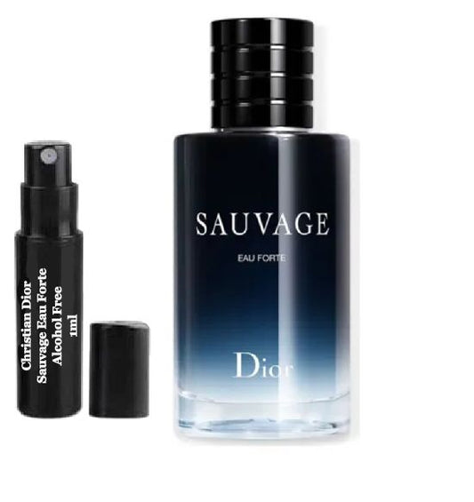 Muestras de perfume Christian Dior Sauvage Eau Forte Fragancia sin alcohol 1 ml 0,034 fl. oz