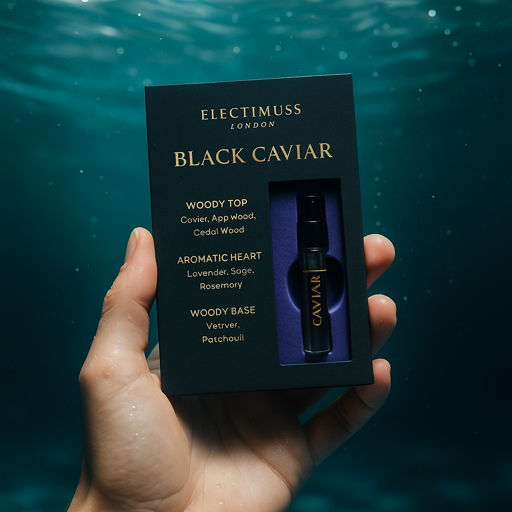 Electimuss London Black Caviar 1.5ml 0.05 fl. oz. Oficial Perfume Muestra