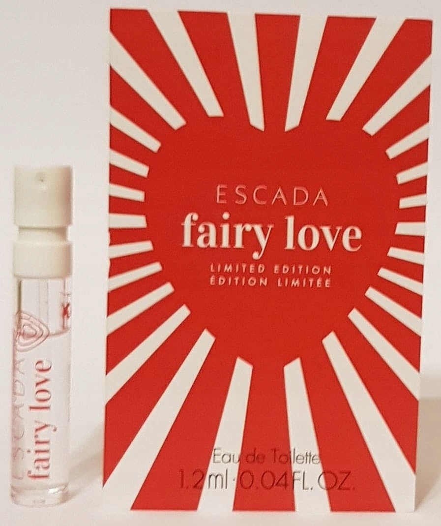 Muestras oficiales del perfume Escada Fairy Love, edición limitada, 1,2 ml (0,04 fl. oz.)