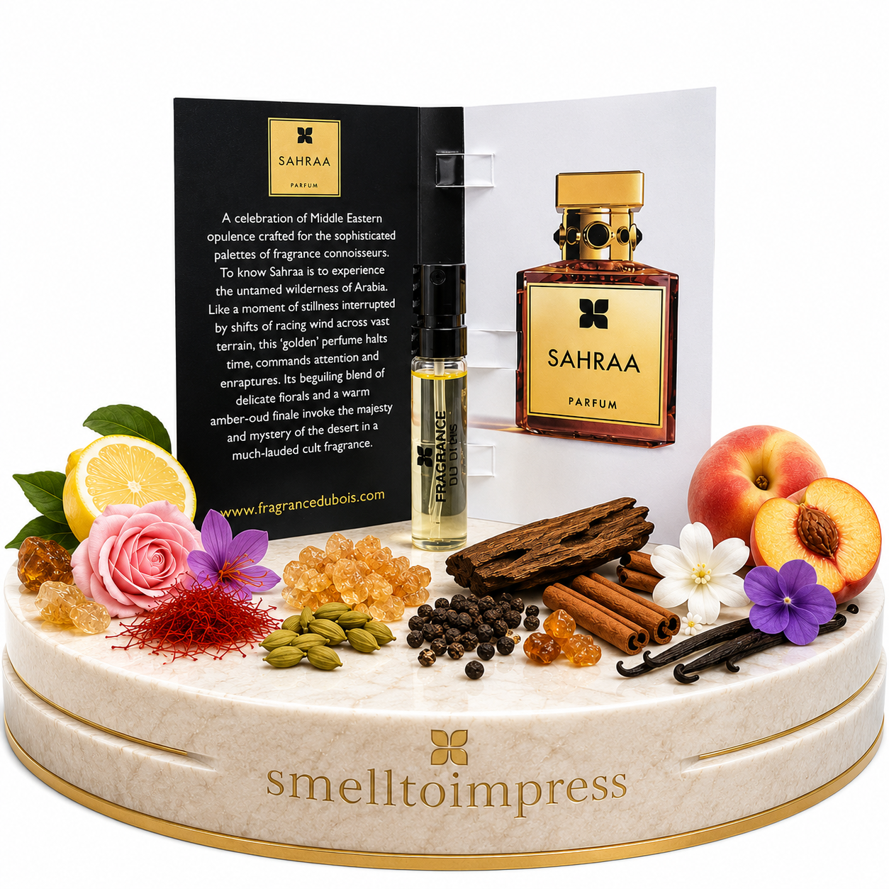 imagen de muestra oficial de perfume Fragrance Du Bois Sahraa 1,5 ml 0,05 fl. oz.