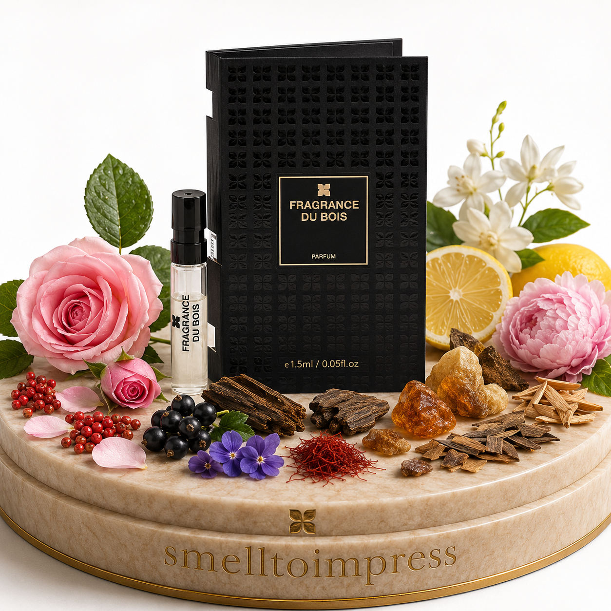 imagen de muestra oficial de perfume Fragrance Du Bois Siberian Rose 1,5 ml 0,05 fl. oz.