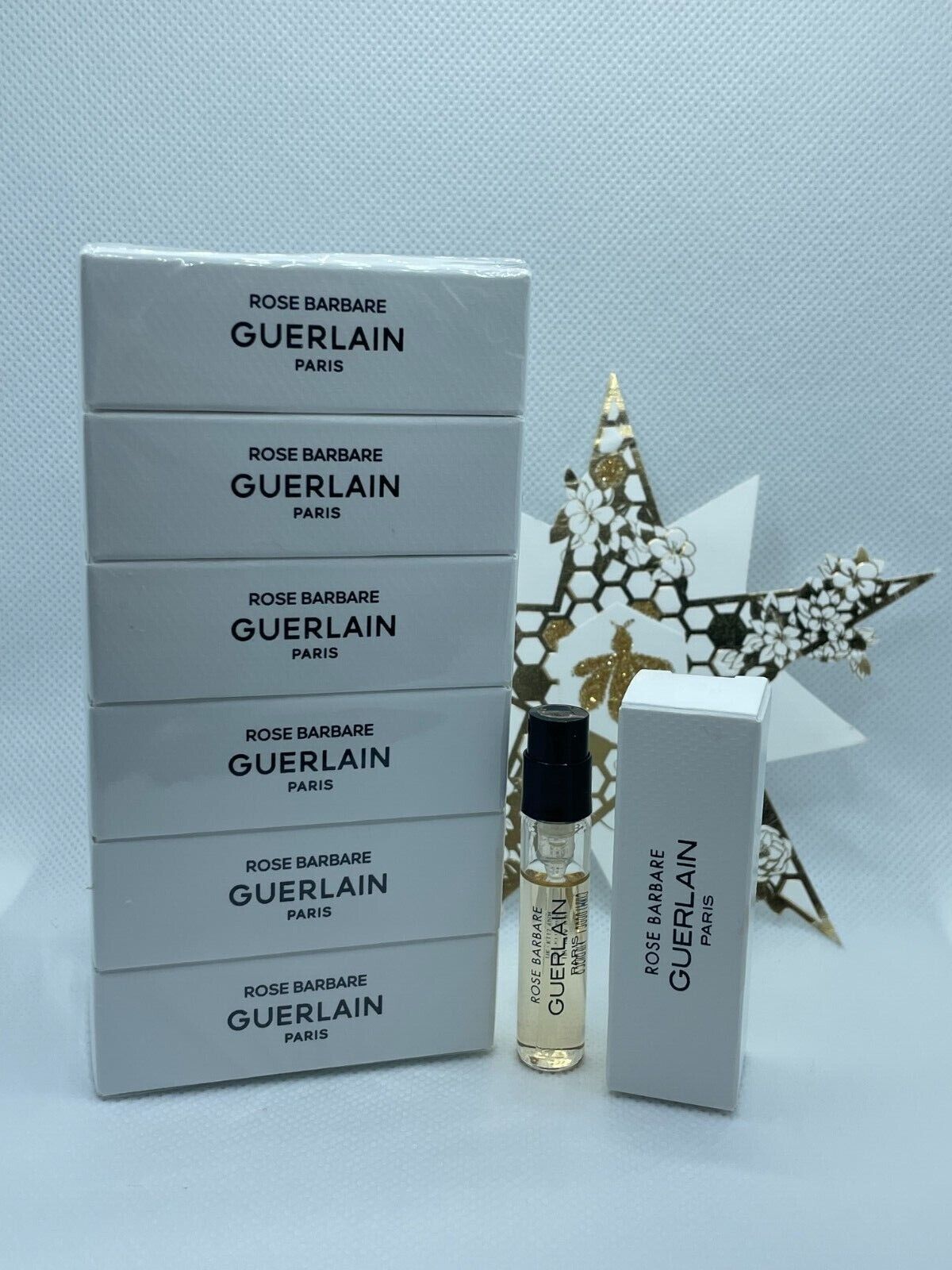 Muestras oficiales de la fragancia Guerlain Rose Barbare 2 ml (0,06 fl. oz.)