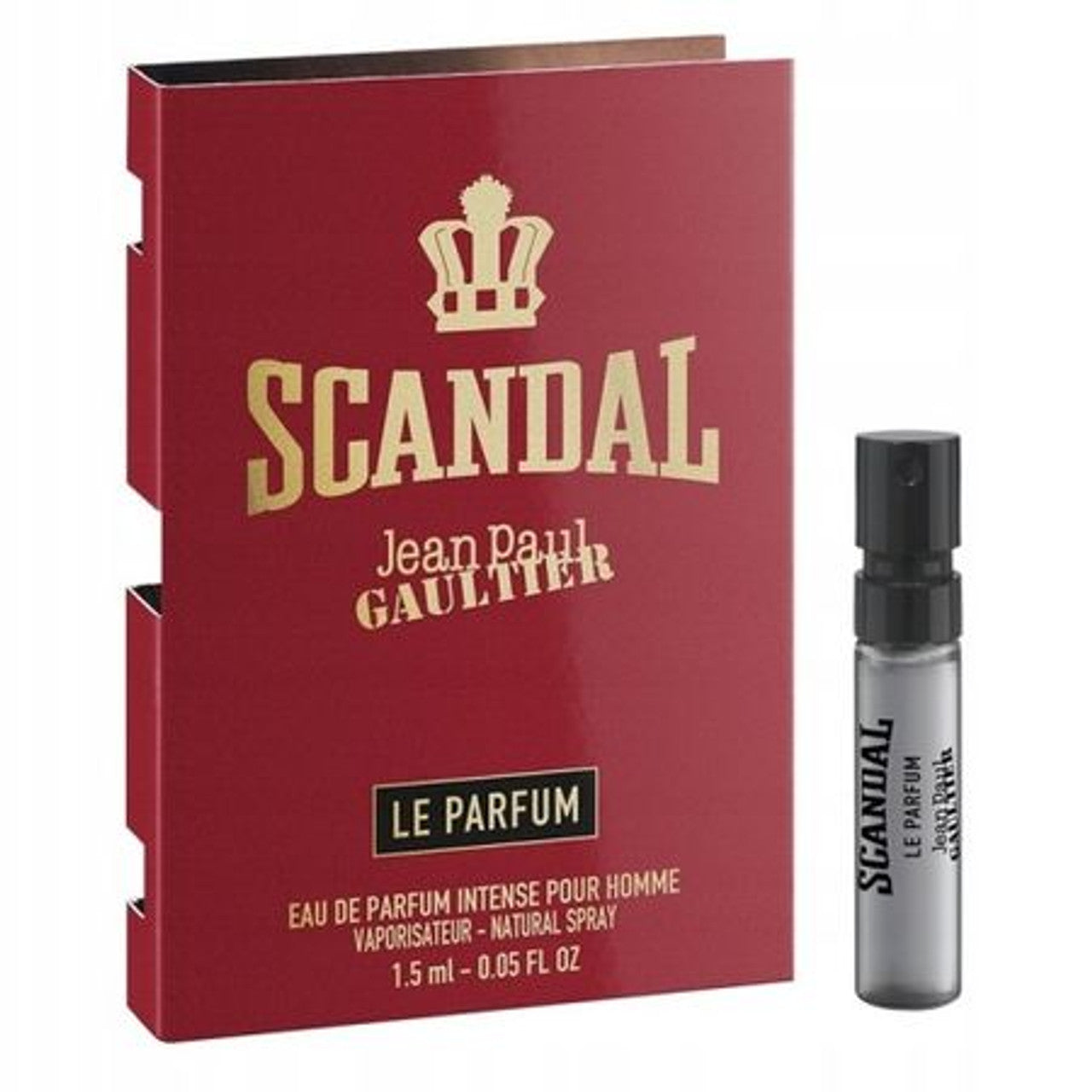 Muestras oficiales de perfumes Jean Paul Gaultier Scandal Le Parfum Intense, probador de fragancias Jean Paul Gaultier Scandal Le Parfum Intense