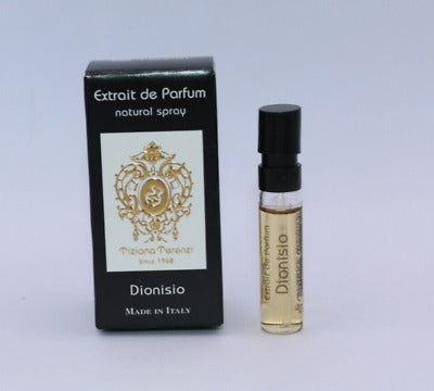 TIZIANA TERENZI Dionisio Extrait de parfum 0.05 OZ 1.5 ML probador de perfume de muestra oficial de perfume