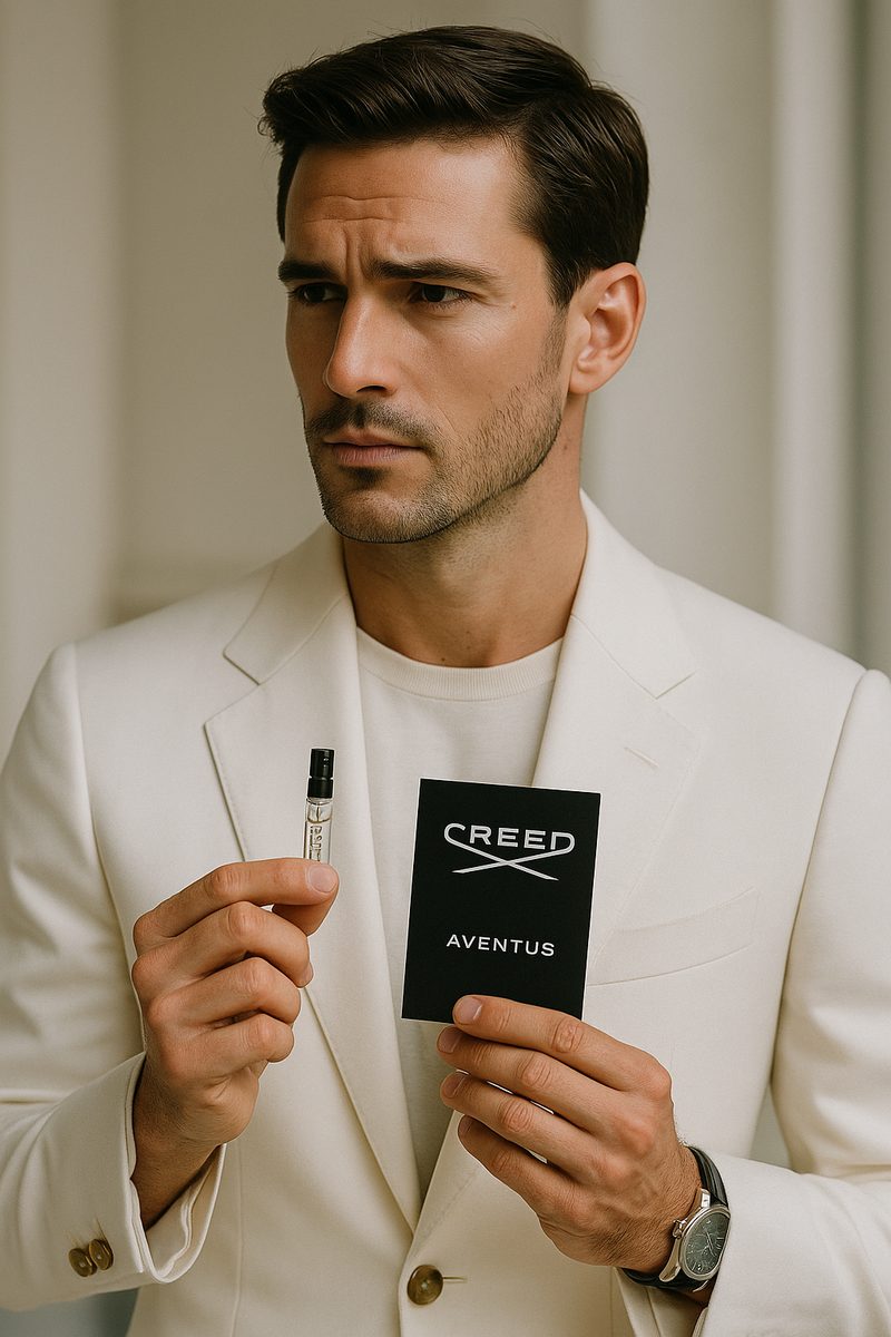 Muestra oficial de perfume de Creed Aventus para hombre 1,7 ml 0,05 oz. probador de perfumes