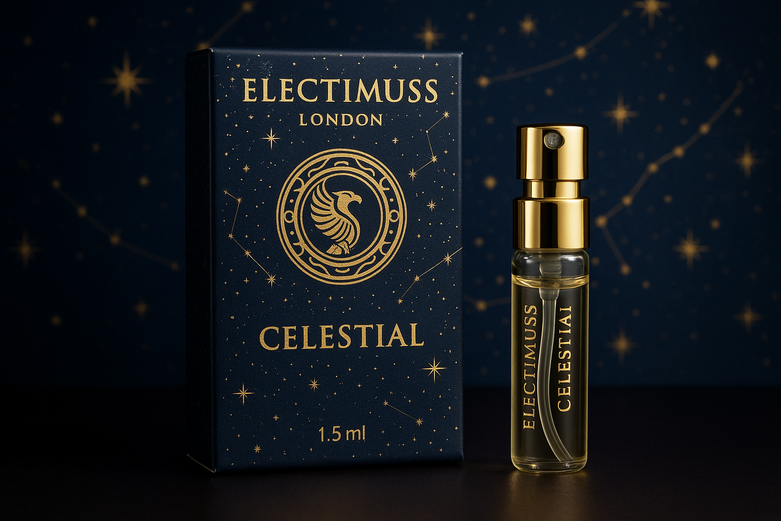 Electimuss London Celestial 1.5ml 0.05 fl. oz. Oficial Perfume Muestra