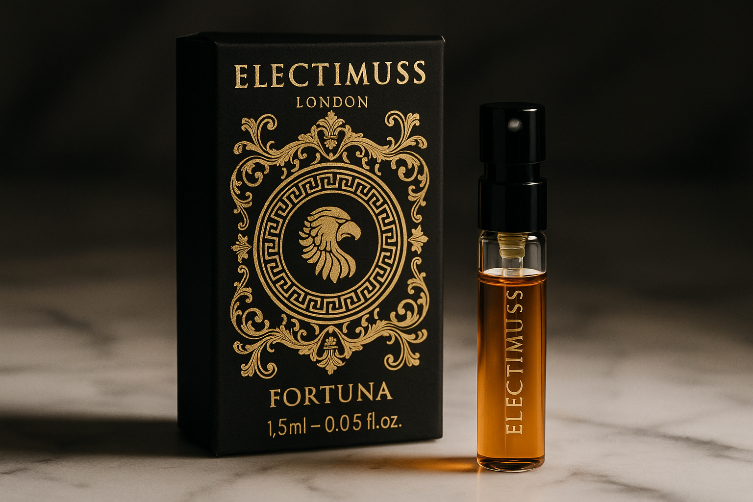 Electimuss London Fortuna 1.5ml 0.05 fl. oz. Oficial Perfume Muestra