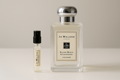 Jo Malone Silver Birch & Lavender Cologne Perfume Muestras