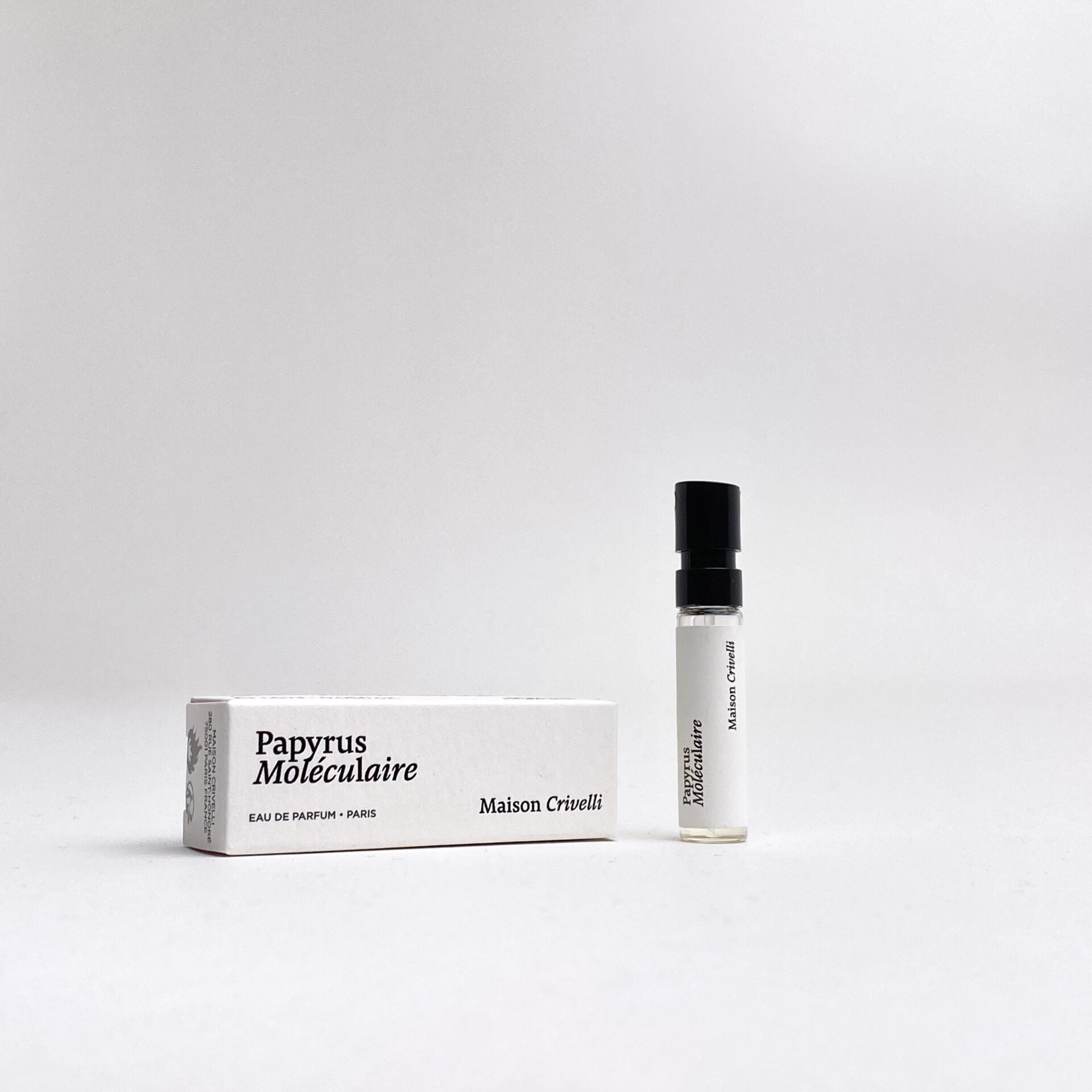 muestra de perfume oficial de Maison Crivelli Papyrus Moleculaire 1,5 ml 0,05 fl.oz.