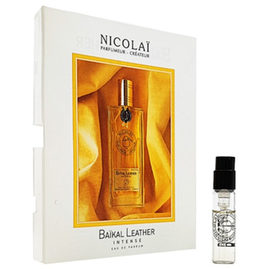 Muestras oficiales de perfumes de Nicolai Baikal Leather fragancia 1,8 ml 0,07 oz. probador de perfumes