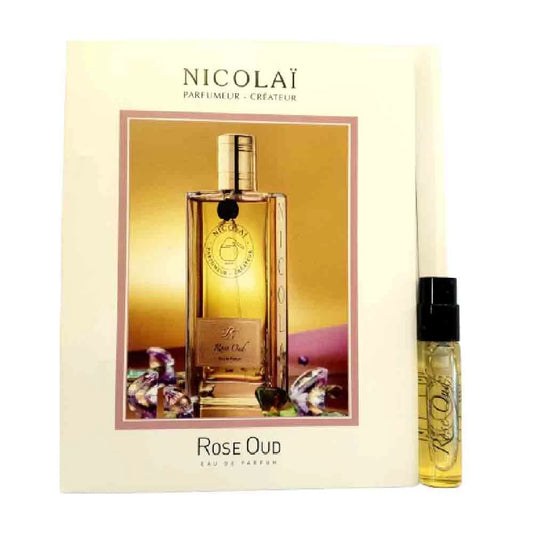 Muestras oficiales del perfume de la fragancia Nicolai Rose Oud 1,8 ml 0,07 oz.