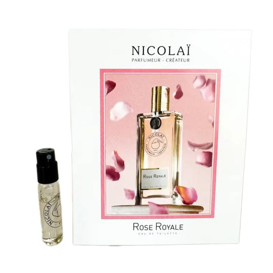 Muestras oficiales de perfumes de la fragancia Nicolai Rose Royale 1,8 ml 0,07 oz. probador de perfumes