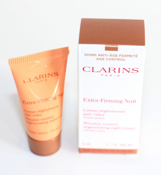 Muestra de cuidado de la piel Clarins Extra-Firming Nuit Mini 5ML 0.1 oz. Para piel seca