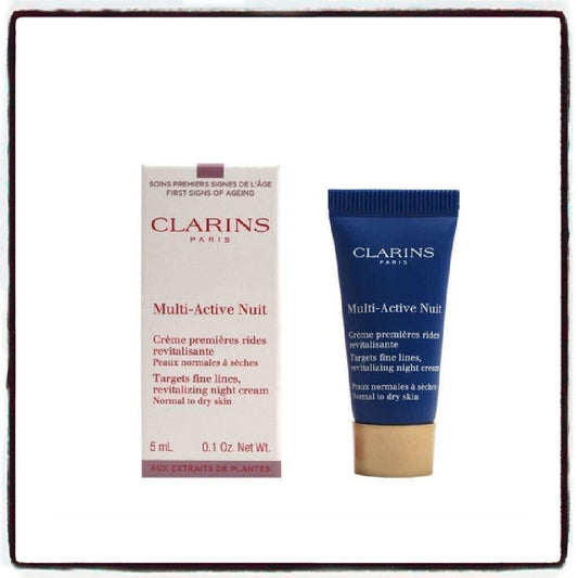 Muestra de cuidado de la piel Clarins Multi-Active Nuit Mini 5ML Piel normal a seca