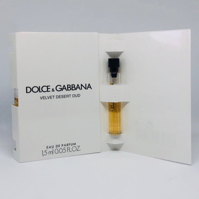Velvet Desert Oud de Dolce & Gabbana 1,5 ml 0,05 fl. onz. Chantillo de perfume oficial, Velvet Desert Oud de Dolce & Gabbana 1,5 ml 0,05 fl. onz. virallinen hajuvesinäyte, Velvet Desert Oud de Dolce & Gabbana 1,5 ml 0,05 fl. onz. perfume oficjalna pr