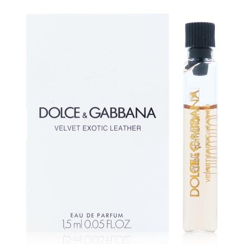 Cuero exótico aterciopelado de Dolce & Gabbana 1,5 ml 0,05 fl. onz. Muestra oficial de perfume, Velvet Exotic Leather de Dolce & Gabbana 1,5 ml 0,05 fl. onz. offizielle Parfümprobe, Cuero exótico aterciopelado de Dolce & Gabbana 1,5 ml 0,05 fl. onz.