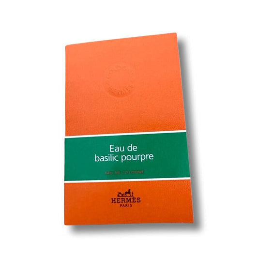 Hermes Eau de basílica pura 2ml 0.06 fl. onz. muestra oficial de perfume