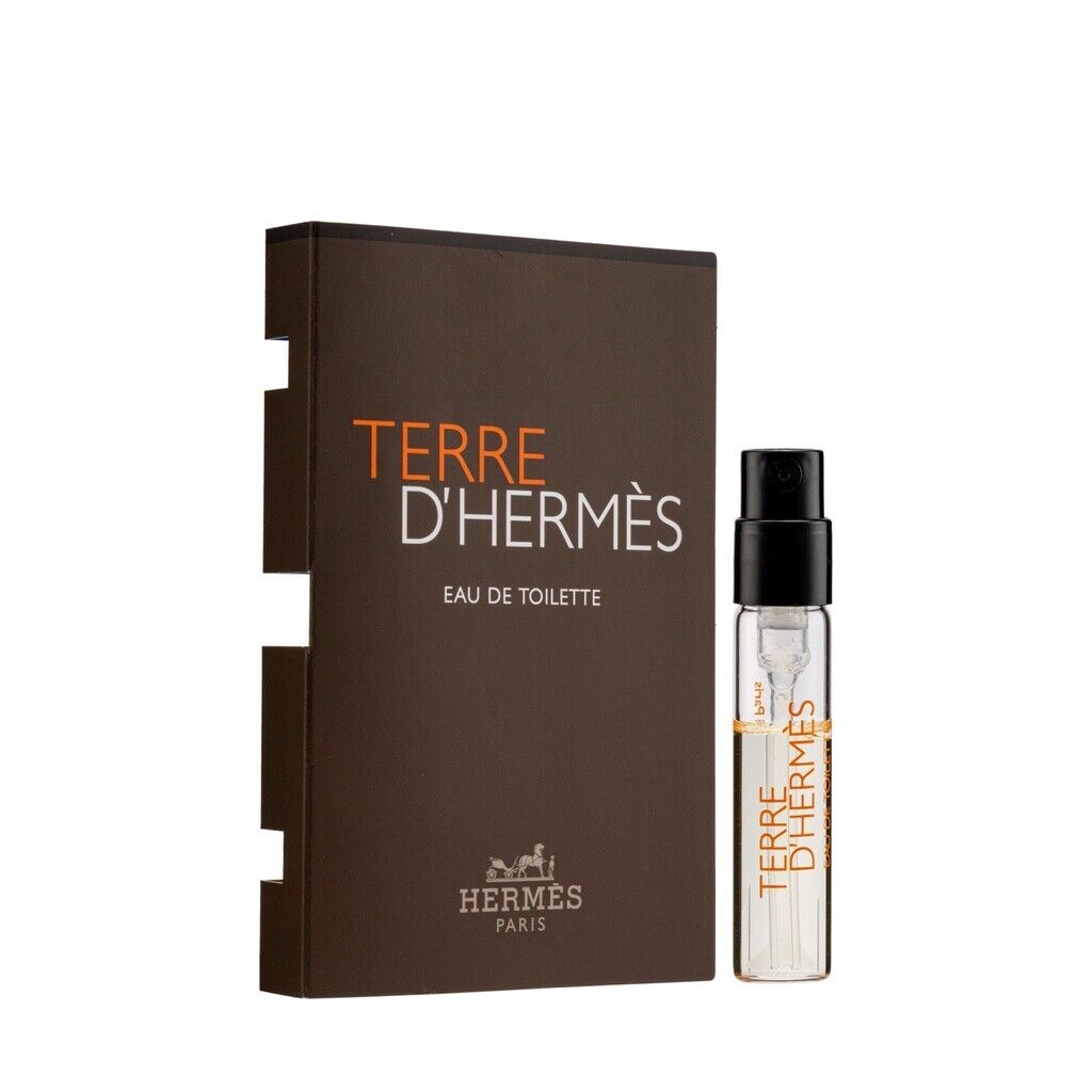 Muestras oficiales de la fragancia Hermes Terre d' Hermes 2 ml (0,06 fl. oz.)