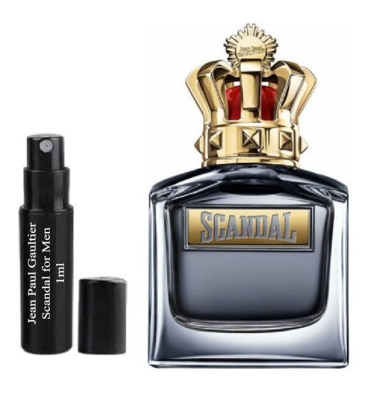 Escándalo de Jean Paul Gaultier para hombres 1ml 0.03 fl. onz. muestra de perfume, Escándalo de Jean Paul Gaultier para hombres 1 ml 0,03 fl. onz. 液量オンス公式香水サンプル, Escándalo de Jean Paul Gaultier para hombres 1ml 0.03 fl. onz. парфюмна проба, Escándalo