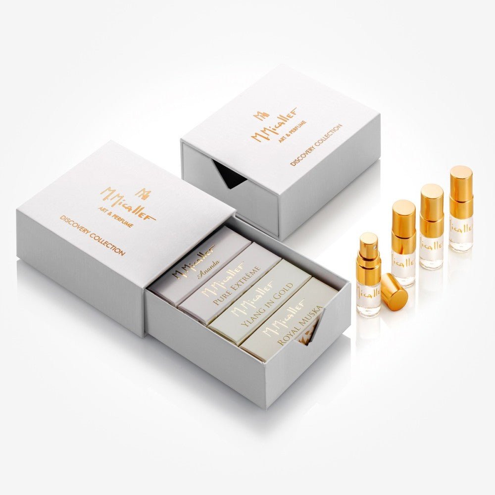 Muestra oficial de la fragancia M. Micallef Ylang in Gold (2 ml, 0,06 onzas líquidas)