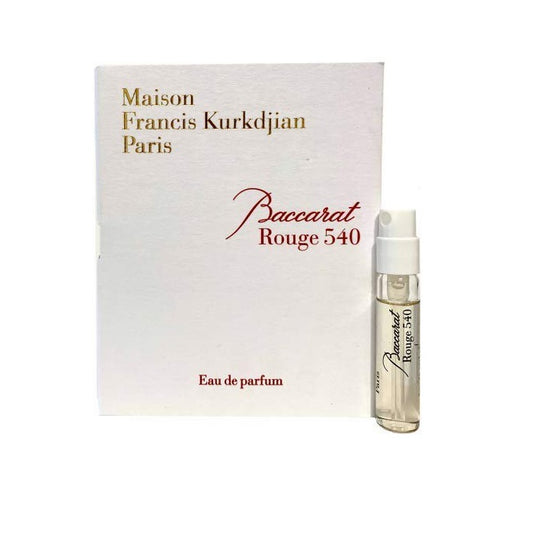 Muestras oficiales del perfume Baccarat Rouge 540 de Maison Francis Kurkdjian (2 ml)