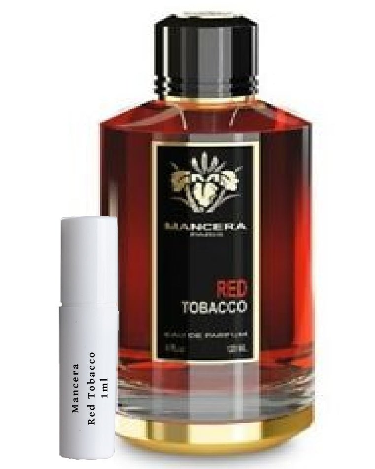 Vial de muestra de tabaco rojo Mancera en aerosol de 1 ml