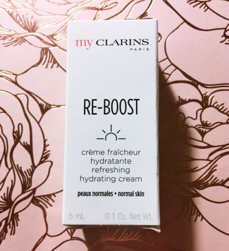 Mi crema hidratante refrescante Re-Boost de Clarins Mini muestra de cuidado de la piel 5 ml 0.1 oz. piel normal