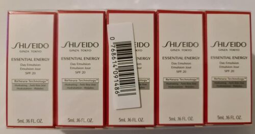 Crema de día Shiseido Essential Energy SPF 20 Mini muestra 5ML 0,17 oz.