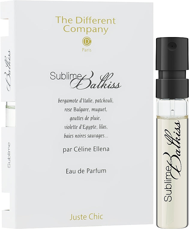 Muestras oficiales del perfume Sublime Balkiss de The Different Company (2 ml, 0,06 fl. oz.)