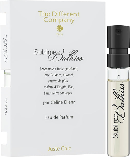 Muestras oficiales del perfume Sublime Balkiss de The Different Company (2 ml, 0,06 fl. oz.)