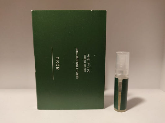 Ulrich Lang Apsu 2ml 0.06 fl. onz. Probador de perfumes de muestras de perfumes oficiales.